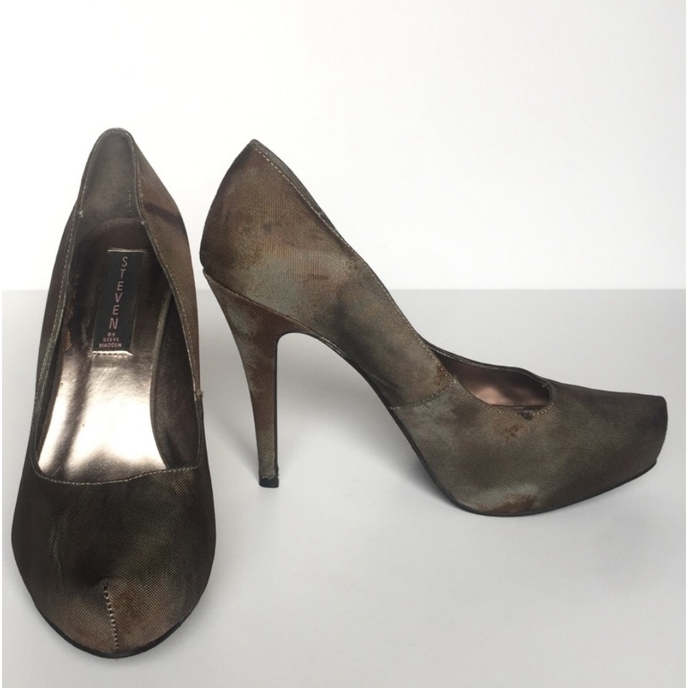 STEVEN by Steve Madden Luxe Camo Platform Pumps SZ 8
